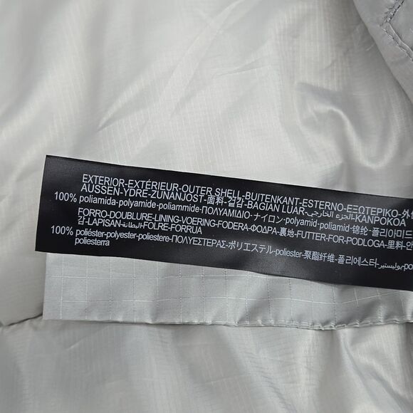 NEW ZARA Puffer Jacket Gray Full-zip Snap Medium - Picture 8 of 12